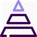 Hierarchie Pyramide Dreieck Symbol