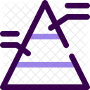 Pyramide Wachstum Analyse Symbol