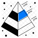 Infografik Analytik Pyramide Symbol