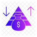 Pyramide d'investissement  Icône