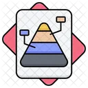 Diagramme pyramidal  Icône