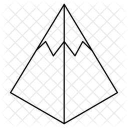 Diagramme pyramidal  Icône