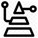 Diagramme Pyramidal Hierarchie Structure Icône