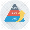 Affaires Rapport Pyramide Icône