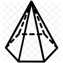 Pyramide hexagonale  Icône