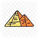 Pyramiden Von Gizeh Agypten Wahrzeichen Symbol