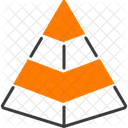 Pyramidendiagramm Pyramide Diagramm Symbol