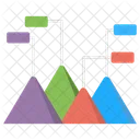 Pyramidendiagramm Grafische Darstellung Diagrammanwendung Symbol