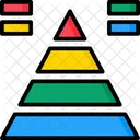 Pyramidendiagramm Symbol