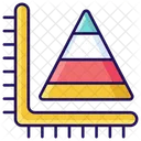 Pyramidendiagramm Pyramidengraph Datenanalyse Symbol