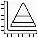 Pyramidendiagramm Pyramidengraph Datenanalyse Symbol