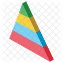 Pyramidendiagramm Grafische Darstellung Diagrammanwendung Symbol