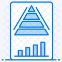 Pyramidendiagramm Grafische Darstellung Datenvisualisierung Symbol