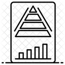 Pyramidendiagramm Grafische Darstellung Datenvisualisierung Symbol