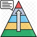 Karriere Ebene Pyramide Symbol