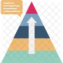 Karriere Ebene Pyramide Symbol