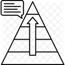 Karriere Ebene Pyramide Symbol