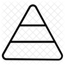 Pyramidendiagramm Pyramidengraph Analytik Symbol