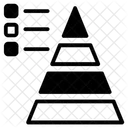 Pyramidendiagramm Grafische Darstellung Datenvisualisierung Symbol