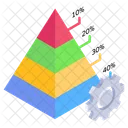 Pyramidendiagramm Modernes Diagramm Moderne Infografik Symbol