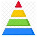 Pyramidendiagramm Pyramidengraph Diagramm Symbol