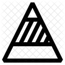 Pyramidendiagramm Pyramidengraph Analytik Symbol