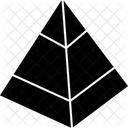 Pyramidendiagramm Pyramidengraph Analytik Symbol