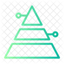 Pyramidendiagramm Analysen Statistiken Icon