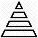 Pyramide Diagramm Marketing Symbol