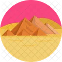 Landmarks Pyramids Giza Icon