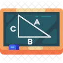 Pythagoras Formula Math Icon