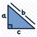 Pythagoras Right Triangle Theorem Icon