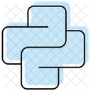 Python Color Shadow Thinline Icon Icon