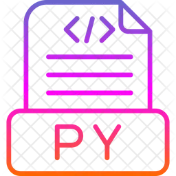 Python File Icon - Download in Gradient Style