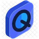 Q Isometric Icon