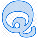 Q Alfabeto Texto Icono