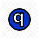Q Alfabeto Letra Icono