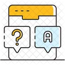 Q A Communication Chat Icon