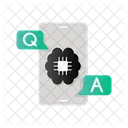 Q And A With Ai Ai Question Answering Ai Information Retrieval Icon