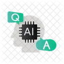 Q And A With Ai Ai Question Answering Ai Information Retrieval Icon