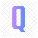 Q Alphabet Letter Icon