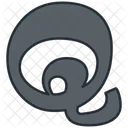 Q Sign English Letter Icon