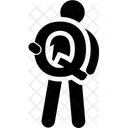 Q Alphabet Holding Icon