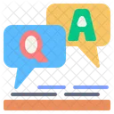 Qa Question Answer Speech Communication Qa Icon