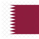 Qa Katar Flagge Iso Symbol