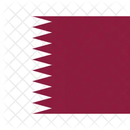 Qa Katar Flag Symbol