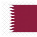 Qa Katar Flagge Iso Symbol