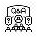 QA Sitzung Virtuell Symbol
