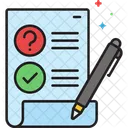 QA Umfrage QA Umfrage Hilfeformular Symbol