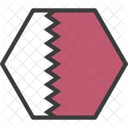 Qatar Flag Icône